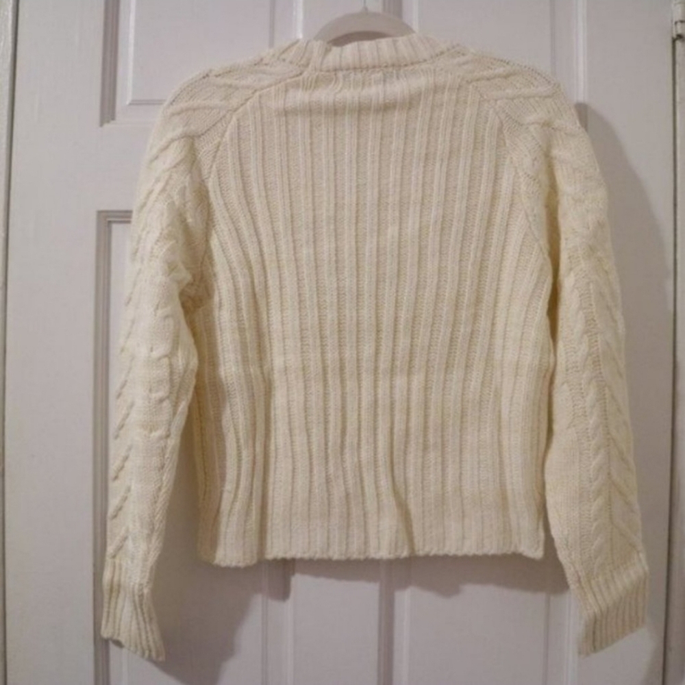 NWT Cotton Emporium Cable Knit Sweater Size XS - Picture 3 of 3